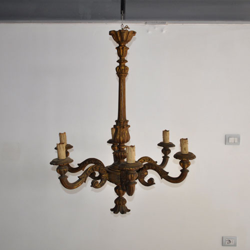 DI FLAVIANO Antichit u00e0 Lampadario 7 punti luce in legno Intagliato e dorato 1860 circa -> Lampadari Antichi In Alabastro DI FLAVIANO Antichit u00e0 Lampadario 7 punti luce in legno Intagliato e dorato 1860 circa -> Lampadari Antichi In Alabastro